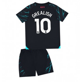 Manchester City Jack Grealish #10 Tredje Kläder Barn 2023-24 Kortärmad (+ Korta byxor)